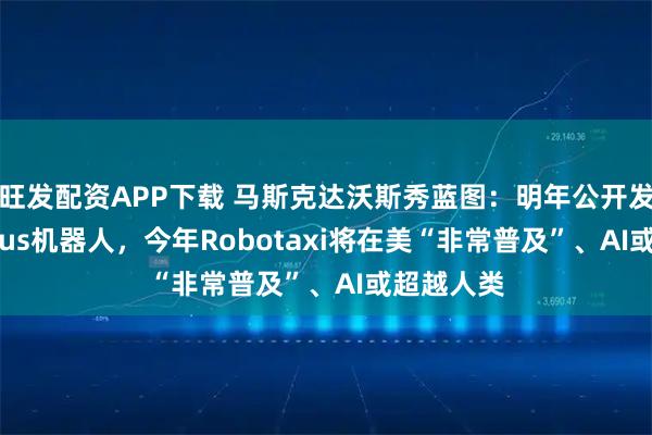 旺发配资APP下载 马斯克达沃斯秀蓝图：明年公开发售Optimus机器人，今年Robotaxi将在美“非常普及”、AI或超越人类